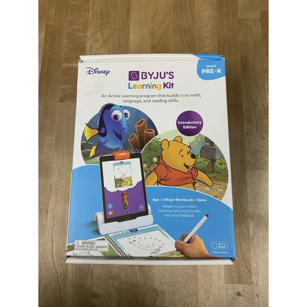BYJUS Disney Learning Kit Pre K Intro Edition With Osmo Base & Magic Workbooks